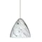 Besa Lighting Mia Cord Pendant, Marble Grigio, Satin Nickel Finish, 1x50W Halogen 1XT-1779MG-SN - alternate 1